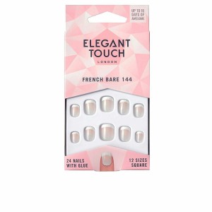 Falsche Nägel Elegant Touch French Xs 24 Stücke (24 uds)
