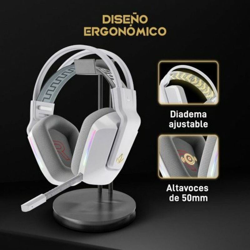 Casques avec Microphone Forgeon Captain  Blanc