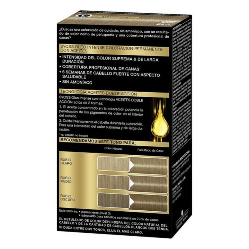 Dauerfärbung Syoss Olio Intense Ohne Ammoniak Nº 7,58 Blond Sand