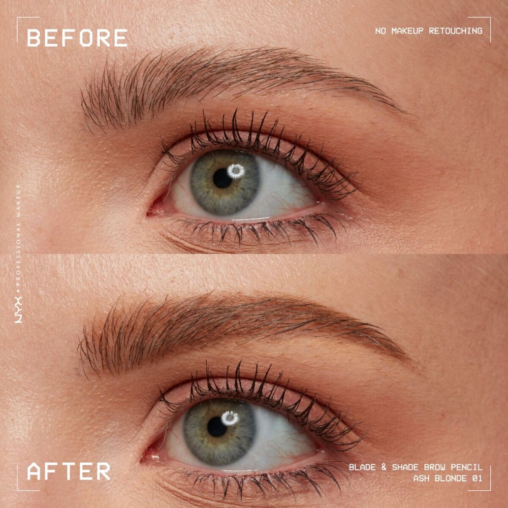 Crayon à sourcils NYX BLADE & SHADE NANO Nº 01-Ash Blonde