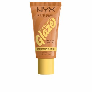 Crème Solaire Avec Couleur NYX BUTTERMELT GLAZE Nº 04-Almond Butta Spf 30 30 ml