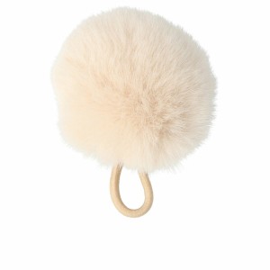 Élastique à cheveux Inca Pompon Camel