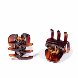 Pinces pour Cheveux Inca 2 Unités Marron