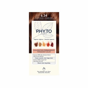 Dauerhafte Coloration Phyto Paris PHYTOCOLOR Nº6.34 Rubio Oscuro Cobrizo