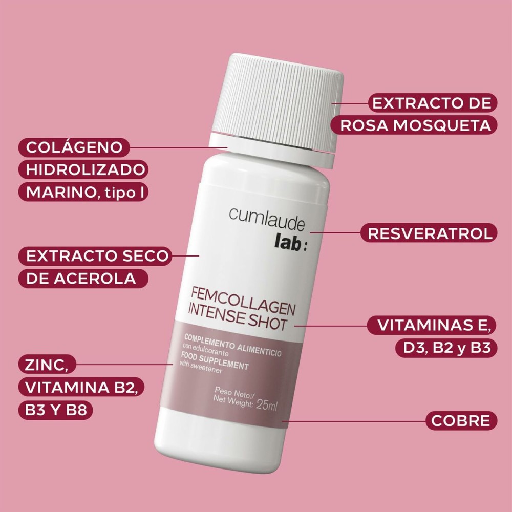 Food Supplement Cumlaude Lab FEMCOLLAGEN INTENSE SHOT 7 Units