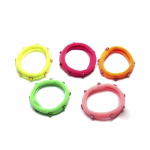 Hair ties Inca Multicolour Stone (5 Pieces)