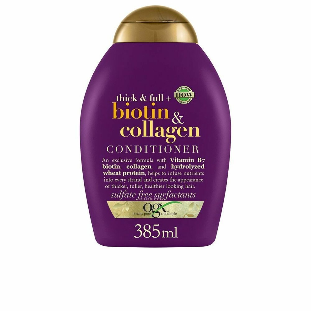 Haarspülung OGX Biotin Collagen Kollagen Biotin Erzeugt Volumen 385 ml