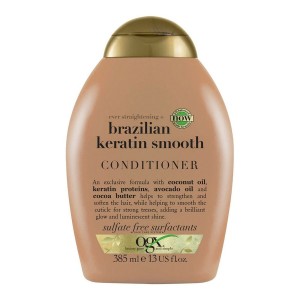 Haarspülung OGX Brazilian Keratin Glättung 385 ml