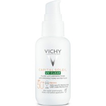 Sonnenschutz-Fluid Vichy Capital Soleil Uv Clear Anti-Schönheitsfehler Spf 50 (40 ml)