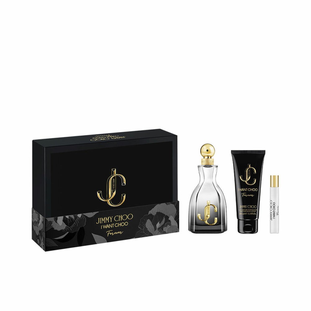 Women's Perfume Set Jimmy Choo I WANT CHOO FOREVER 3 Pieces