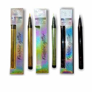 Eyeliner MOI Glitter Gelb Schwarz grün 3 Stücke