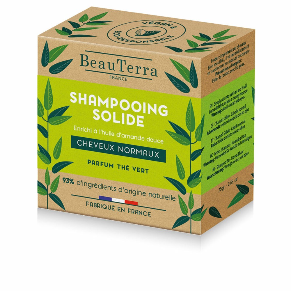 Champoing Solide Beauterra Thé vert 75 g