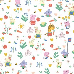 Fleckenabweisende Tischdecke Belum Vegetables 02 Bunt 200 x 150 cm Peppa Pig