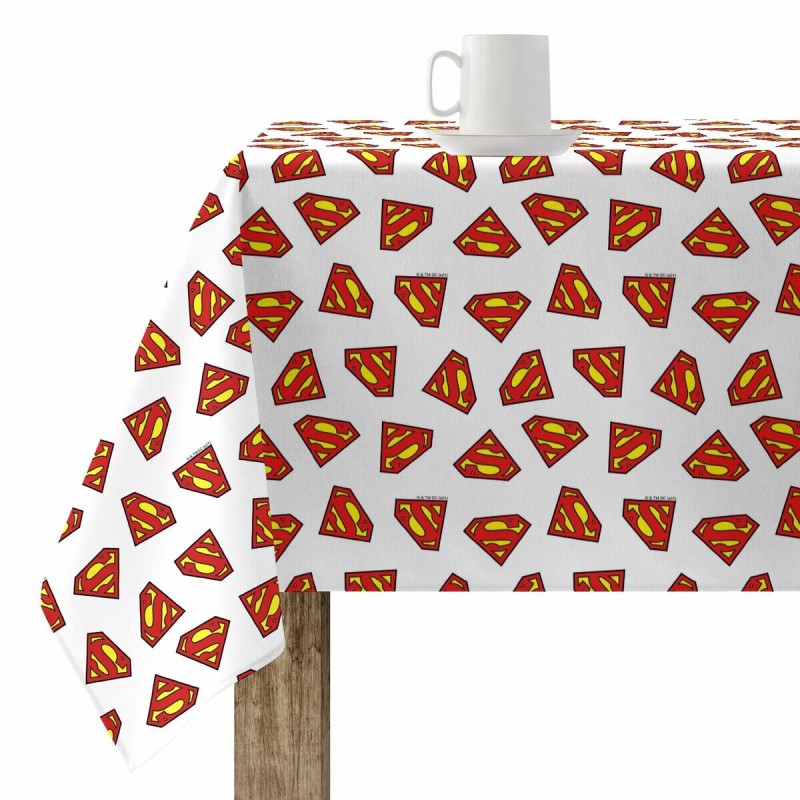 Fleckenabweisende Tischdecke Belum Superman Weiß 200 x 150 cm Superman