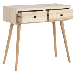 Console MARIE Naturel Bois de peuplier 85 x 40 x 80,5 cm