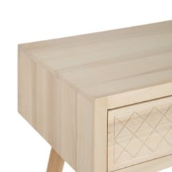 Console MARIE Naturel Bois de peuplier 85 x 40 x 80,5 cm