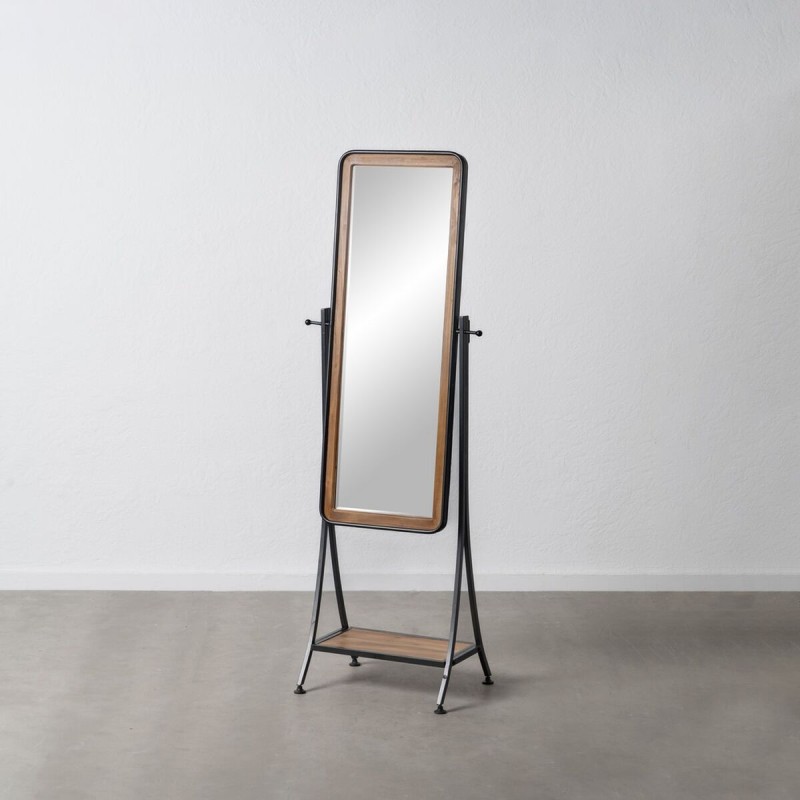 Dressing Mirror Black Natural 62 x 42 x 174 cm