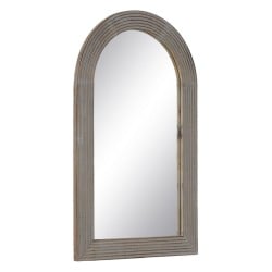 Wall mirror White Natural Crystal Mango wood MDF Wood Vertical 64,8 x 3,8 x 108 cm