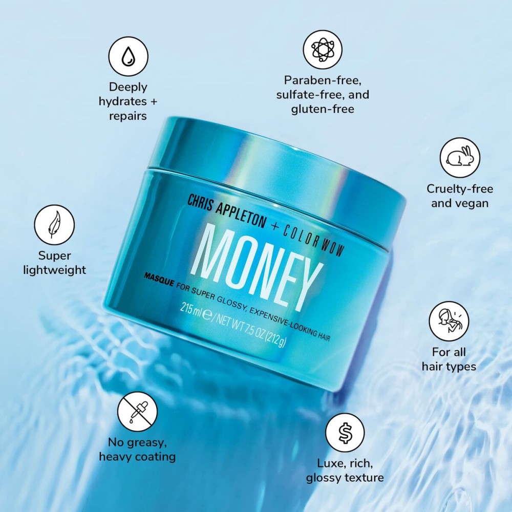 Masque pour cheveux Color Wow MONEY 215 ml