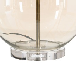 Desk lamp Golden Polyester Metal Crystal 60 W 220-240 V 39 x 39 x 89 cm