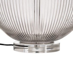 Desk lamp Beige Polyester Metal Crystal 60 W 220-240 V 43 x 43 x 66 cm