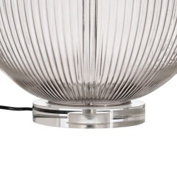 Tischlampe Beige Polyester Metall Kristall 60 W 220-240 V 43 x 43 x 66 cm