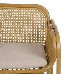 Armchair Natural Rattan 62 x 57 x 76,5 cm