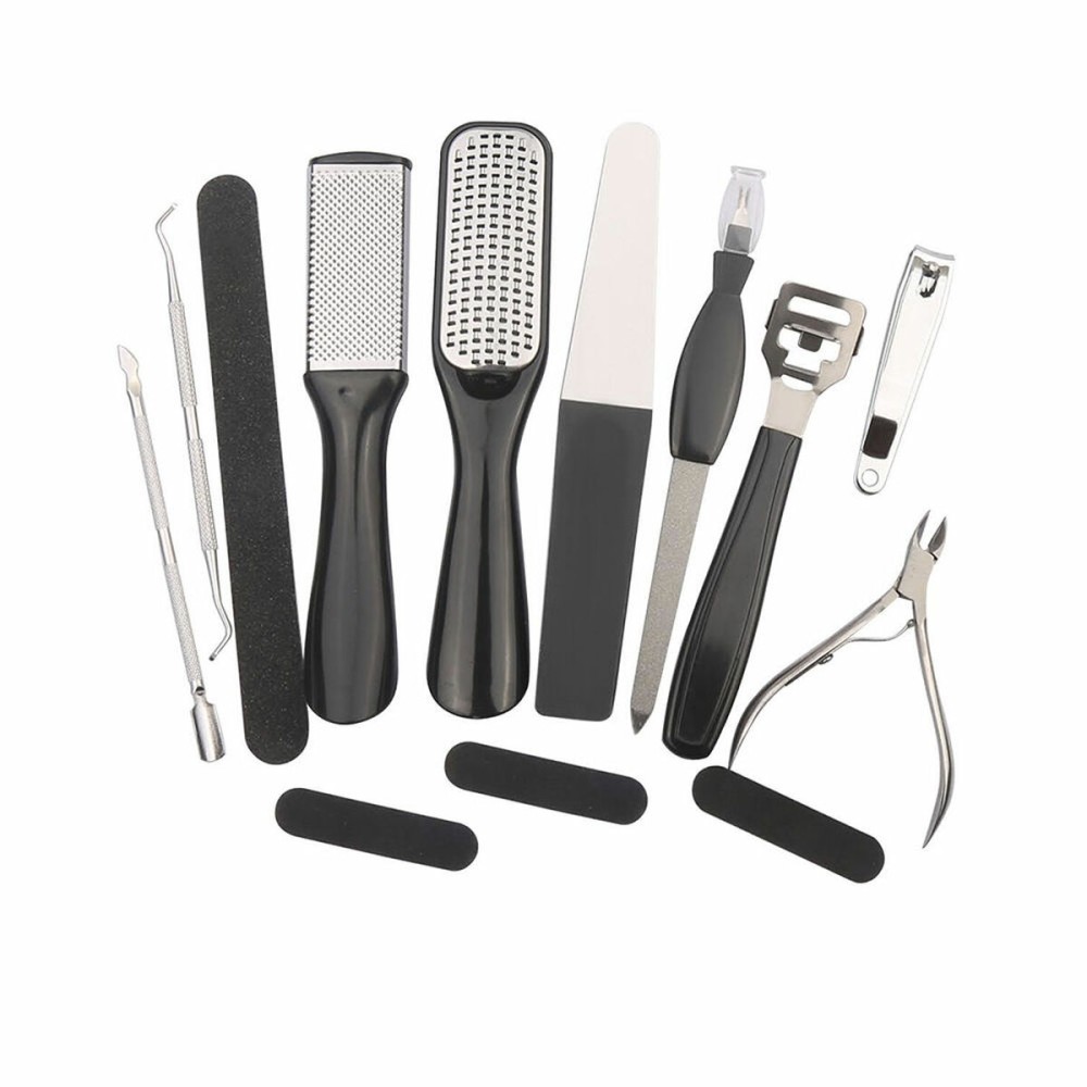 Maniküre- und Pediküre-Sets Paloma Beauties HIGIENE Y BIENESTAR Schwarz 10 Stücke