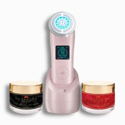 Gesichtsmassagegerät mit Radiofrequenz, Phototherapie und Elektrostimulation Drakefor NANOSKIN EXTREME Rosa 3 Stücke