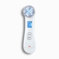 Gesichtsmassagegerät mit Radiofrequenz, Phototherapie und Elektrostimulation Drakefor DKF-9905 Weiß