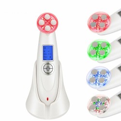 Gesichtsmassagegerät mit Radiofrequenz, Phototherapie und Elektrostimulation Drakefor DKF-9901 Weiß