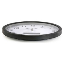 Horloge Murale Versa Noir Plastique Minimaliste 4 x 35 x 35 cm