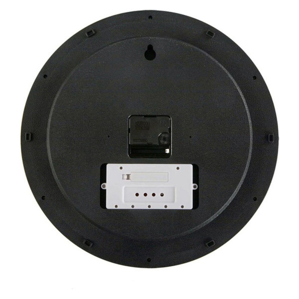 Horloge Murale Versa Noir Plastique Minimaliste 4 x 35 x 35 cm