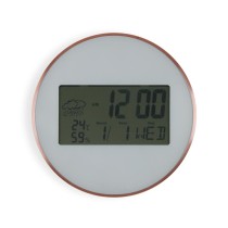 Horloge Murale Versa Blanc Plastique Minimaliste 2,8 x 25 x 25 cm