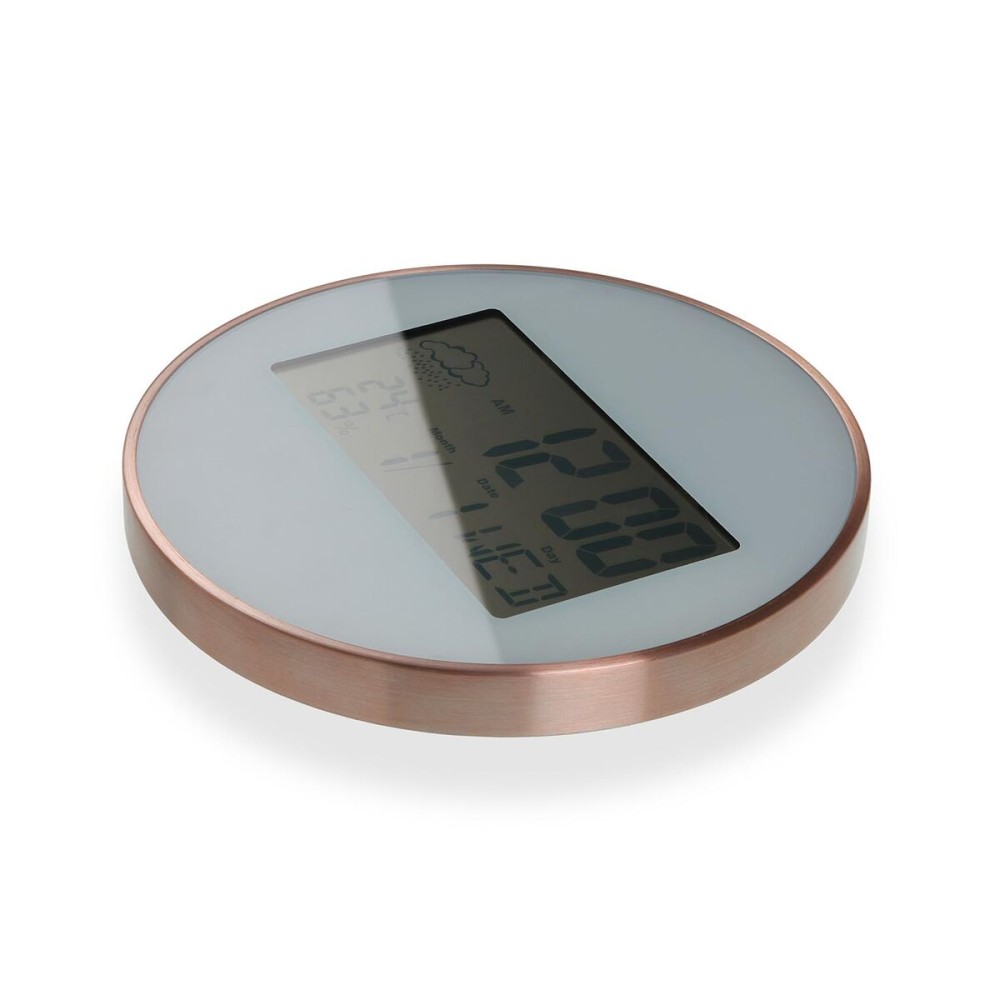 Wanduhr Versa Weiß Kunststoff Minimalistisch 2,8 x 25 x 25 cm