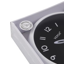 Horloge Murale Versa Blanc Noir Plastique