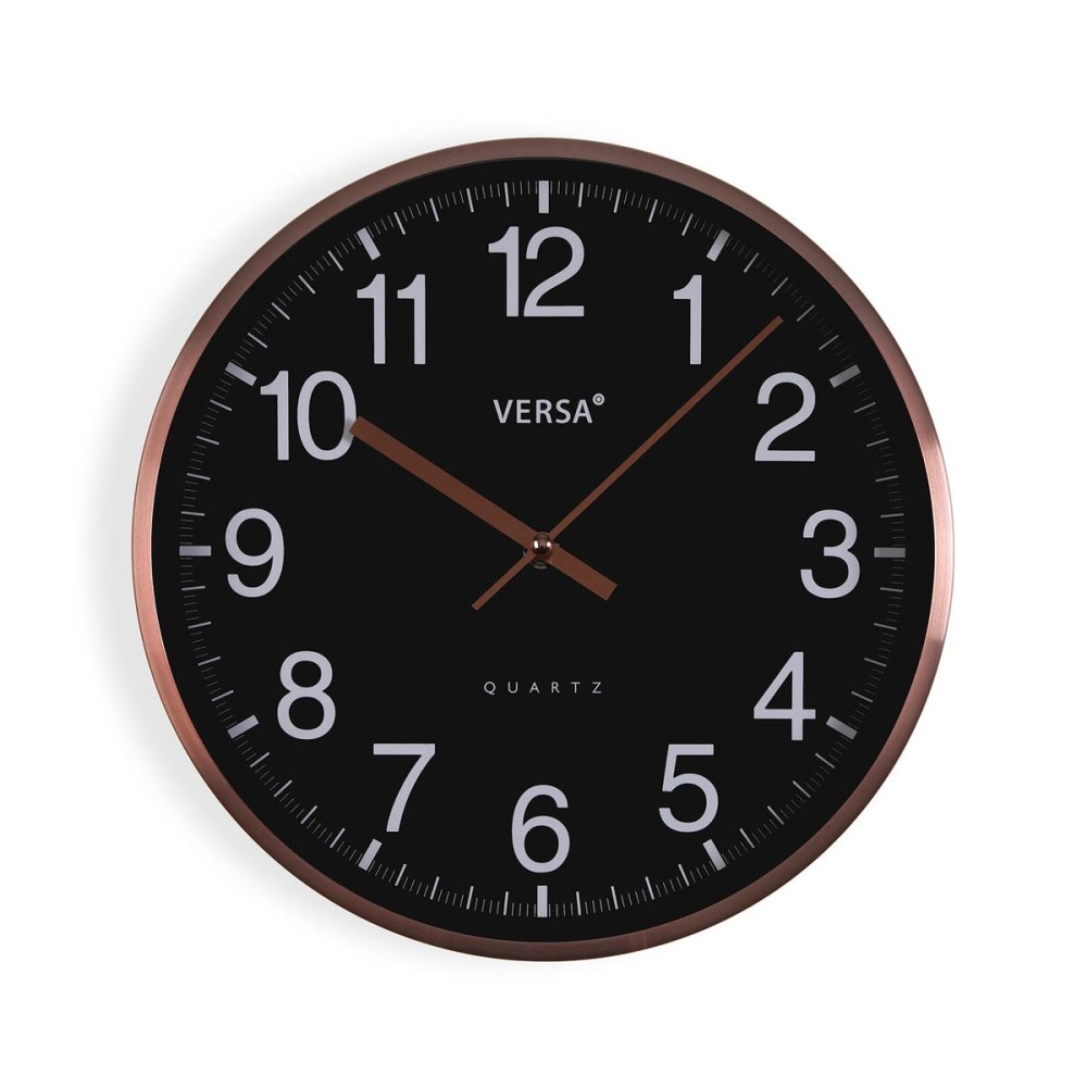 Horloge Murale Versa Noir Métal