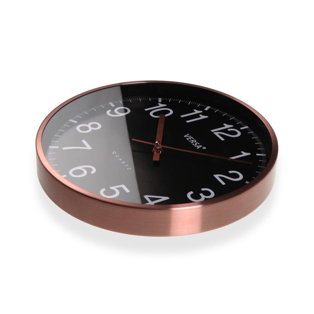 Horloge Murale Versa Noir Métal