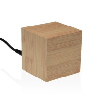 Wecker Versa Holz MDF Minimalistisch 6,4 x 6,3 x 6,4 cm