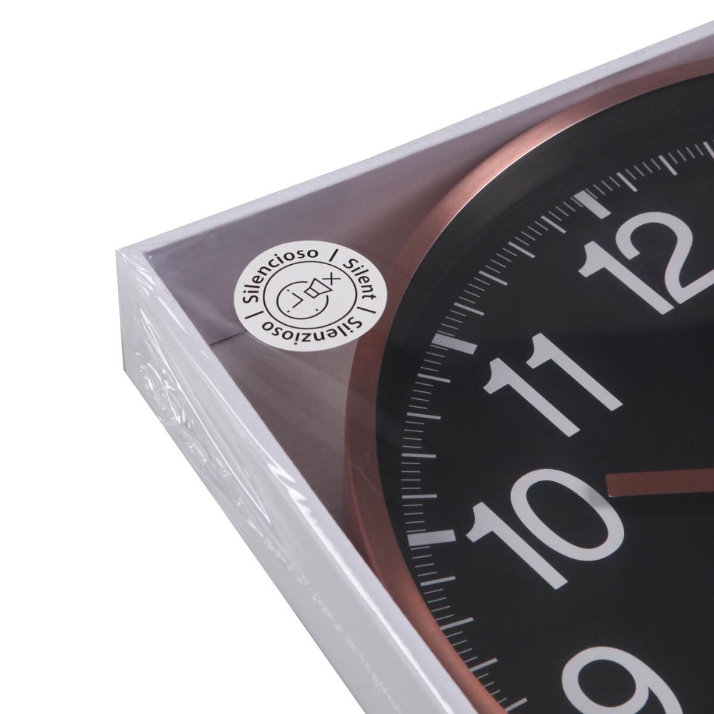 Horloge Murale Versa Noir Métal