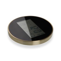 Horloge Murale Versa Noir Plastique Minimaliste 4,1 x 30 x 30 cm