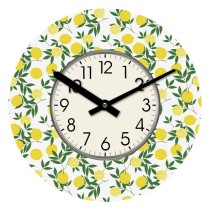 Wall Clock Versa Wood Lemon 4 x 30 x 30 cm