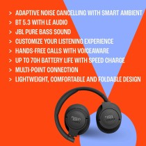 Headphones JBL JBLT770NCBLK Black