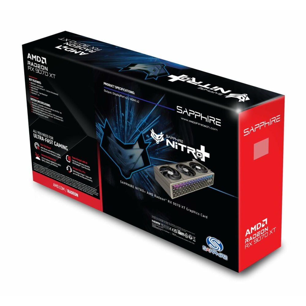 Grafikkarte Sapphire 11348-01-20G radeon rx 9070 xt 16 GB GDDR6
