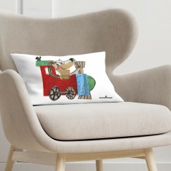 Housse de coussin Decolores Locomotora Multicouleur 30 x 50 cm