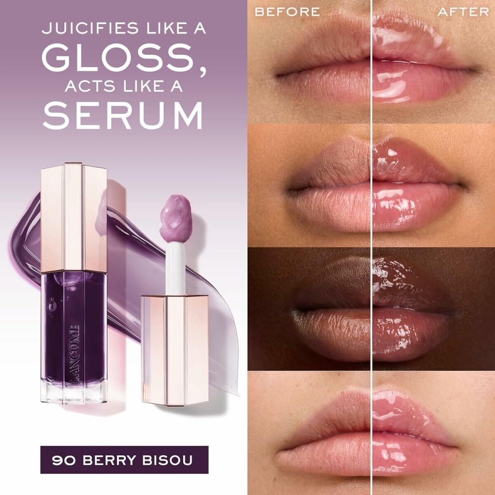 Gloss Lancôme IDÔLE MAKE-UP Purple Nº 90-Berry Bisou 9 ml