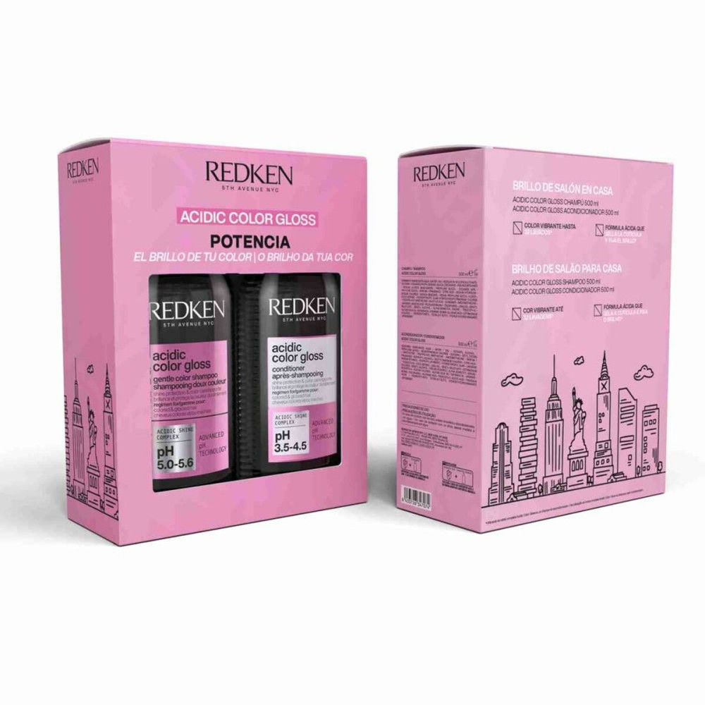 Shampoo Set Redken ACIDIC COLOR GLOSS 3 Pieces