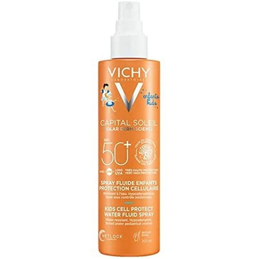 Crème Solaire pour Enfants en Spray Vichy Capital Soleil 200 ml SPF 50+