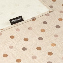 Fleckenabweisende Tischdecke Belum 0120-305 Beige Bunt 200 x 150 cm Mit Tupfen