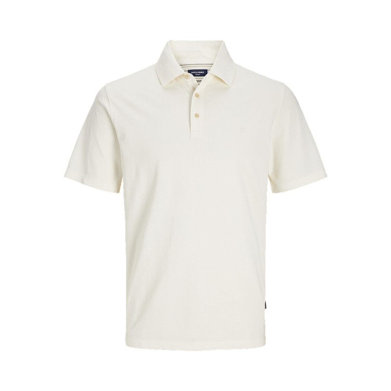 Polo à manches courtes homme Jack & Jones JPRBLUWILLIAM  12257315  Blanc